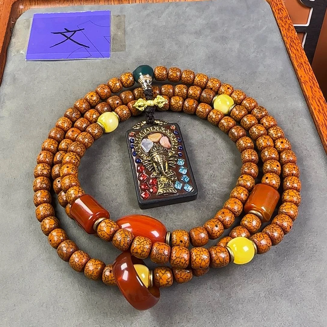 吊坠星月菩提脖挂