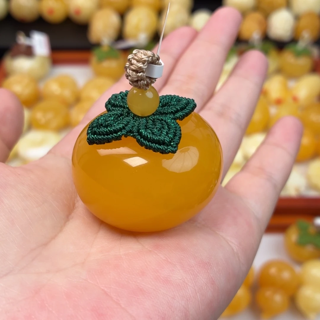 蜜蜡未镶嵌毛衣链蜜蜡