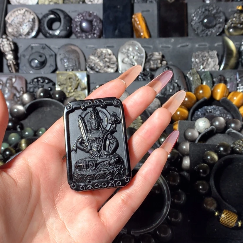 【闪购商品】黑曜岩颈饰未镶嵌开*