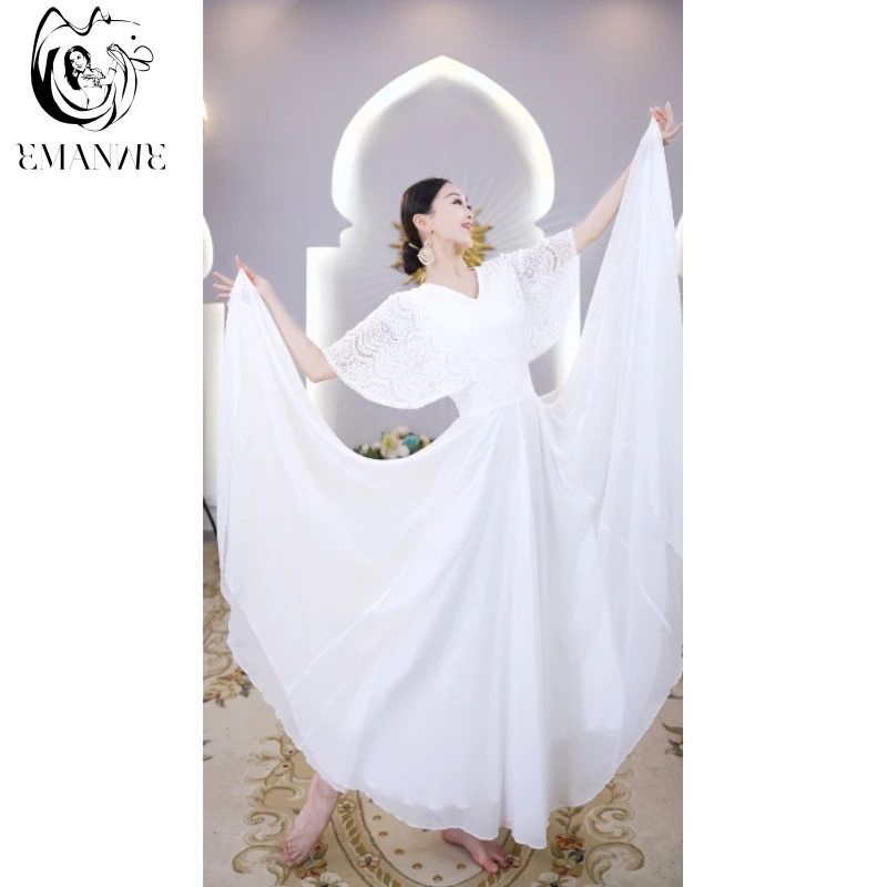 A6132依曼之舞异域风情连衣裙气质修身显瘦跳舞洋气跳舞连衣裙