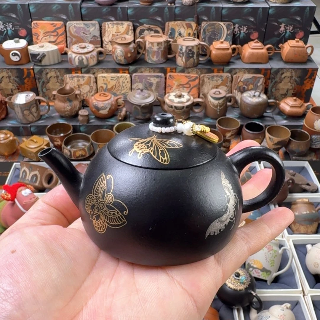 茶壶紫砂130cc原矿精工半手