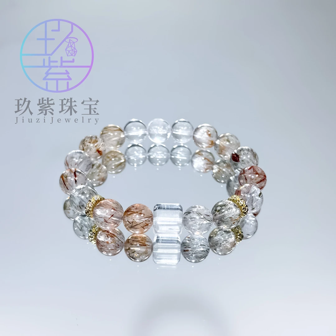 【聚财】天然黑金超七轻奢手串寓意事业成功平步青云多样性发一