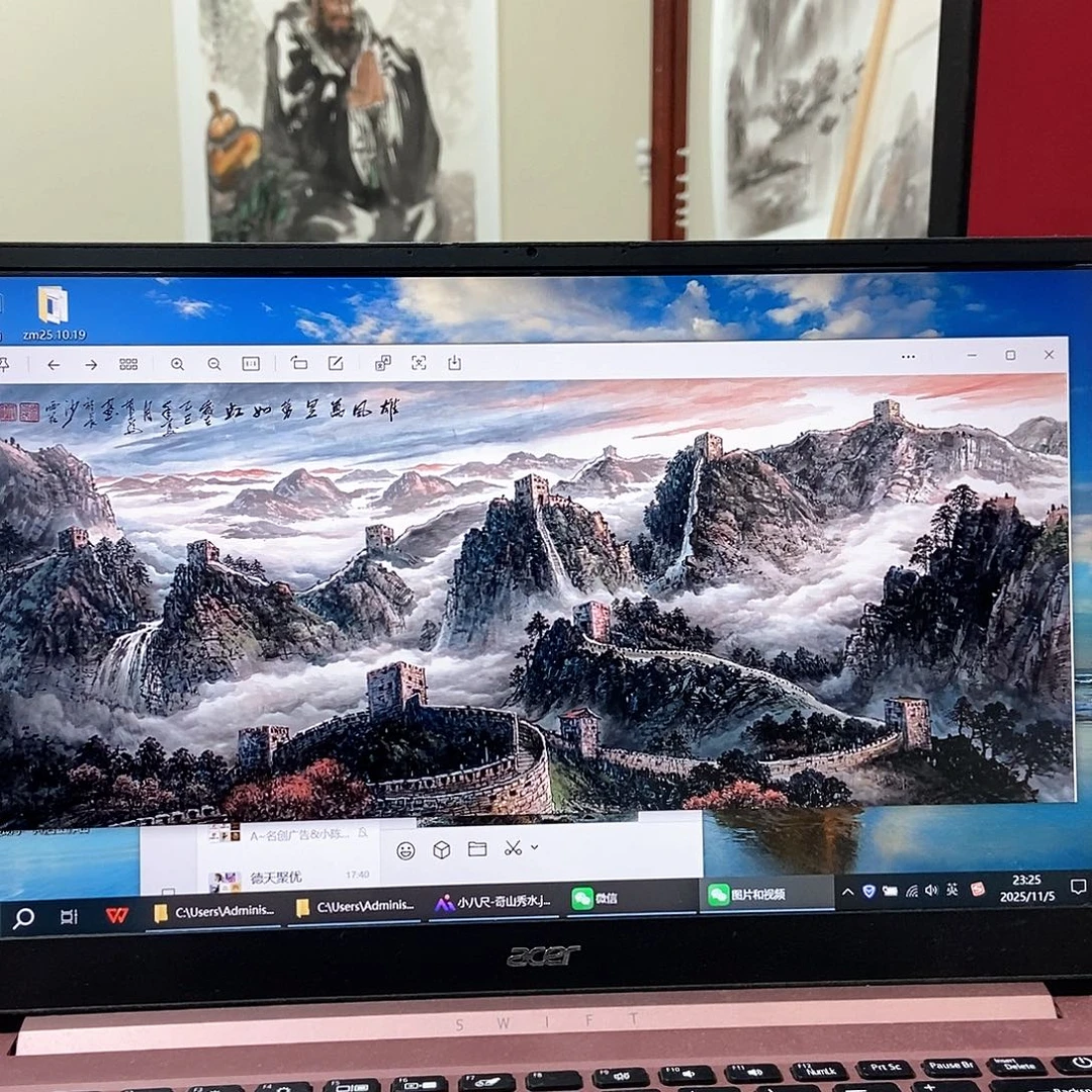 大***楼国画胡昌为小六尺定制精品佳作