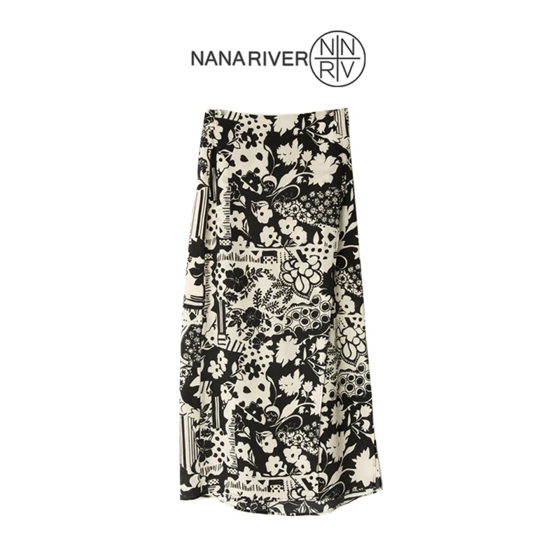 [庄纱伊人]慵懒风半身裙小众设计师款极简款原创设计