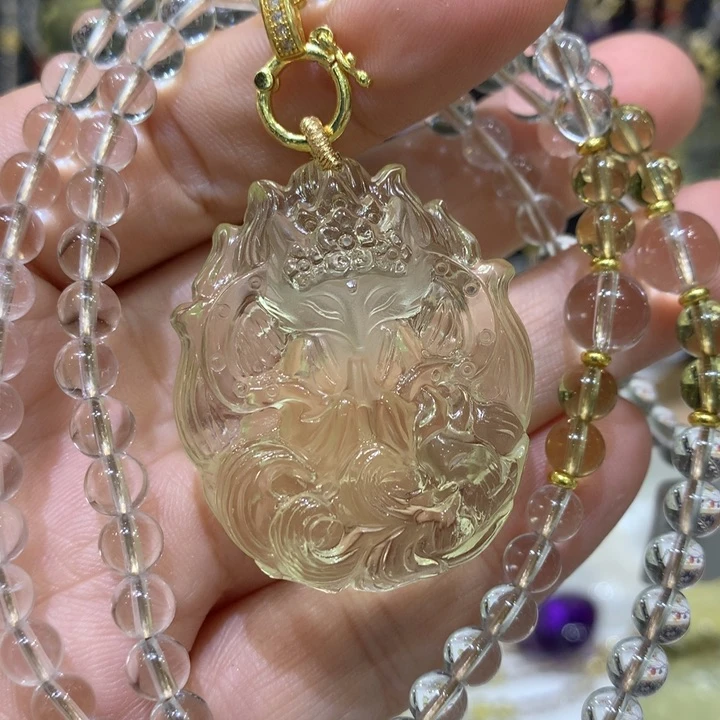 水晶颈饰未镶嵌G****F天然