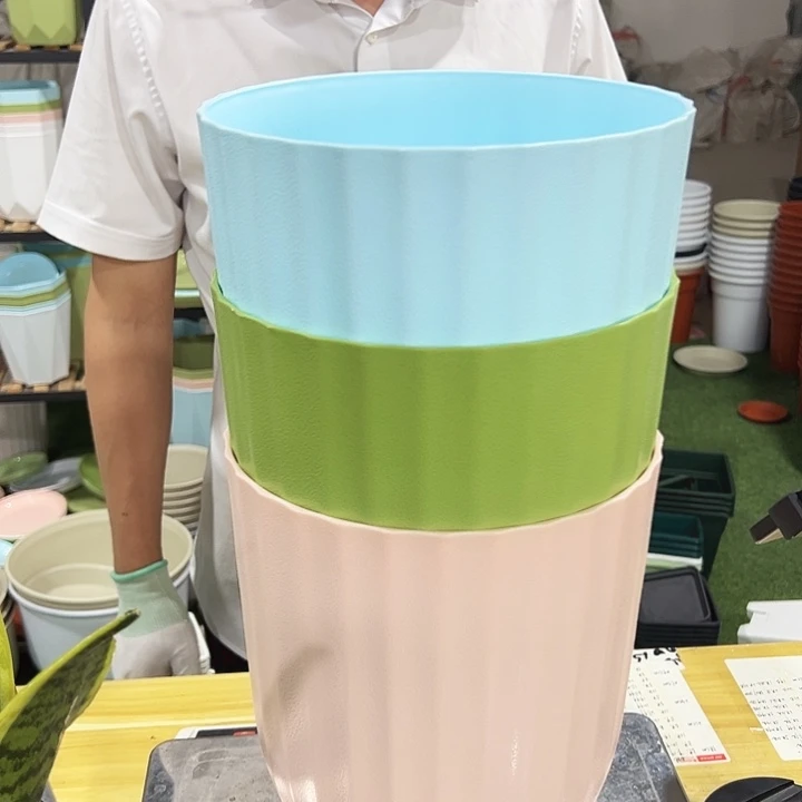 彩色竖纹FA220口22高24混色无托3个