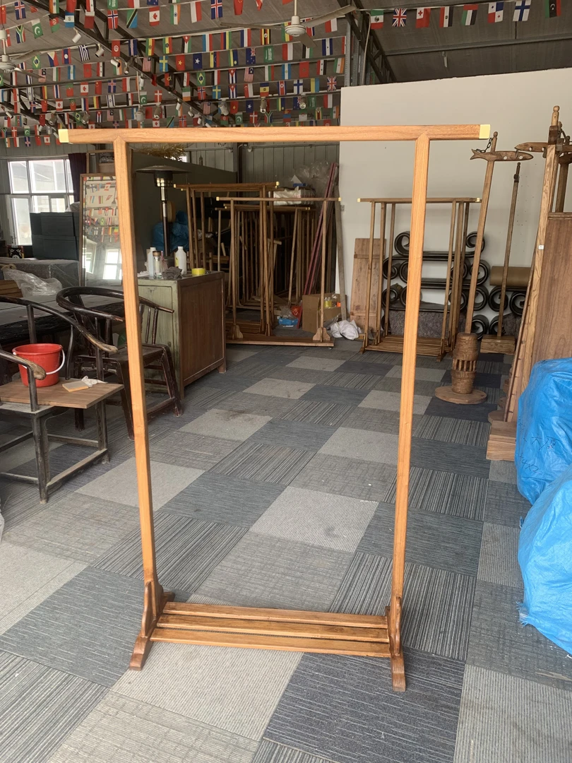 北方老榆木晾衣架