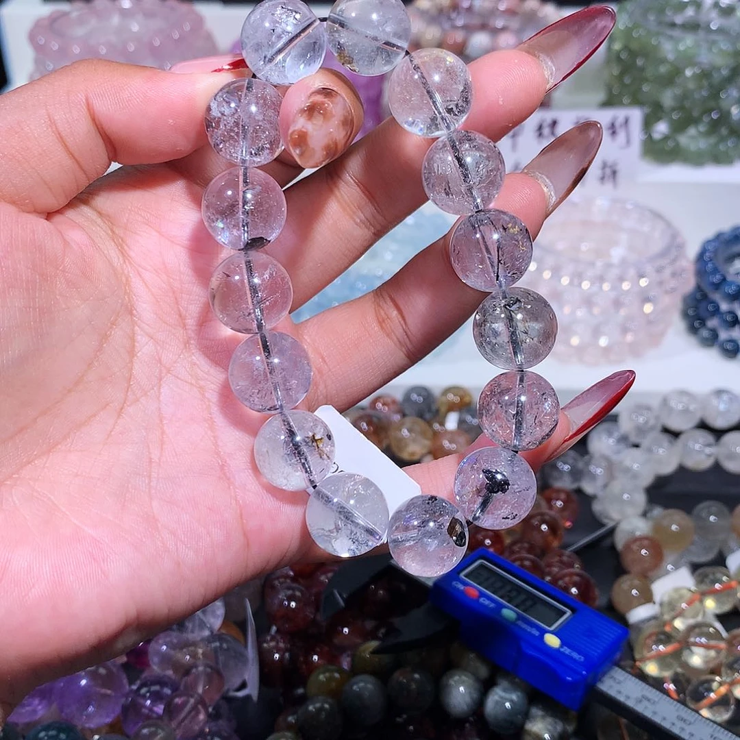 未镶嵌手链水晶14.5高冰体闪灵钻