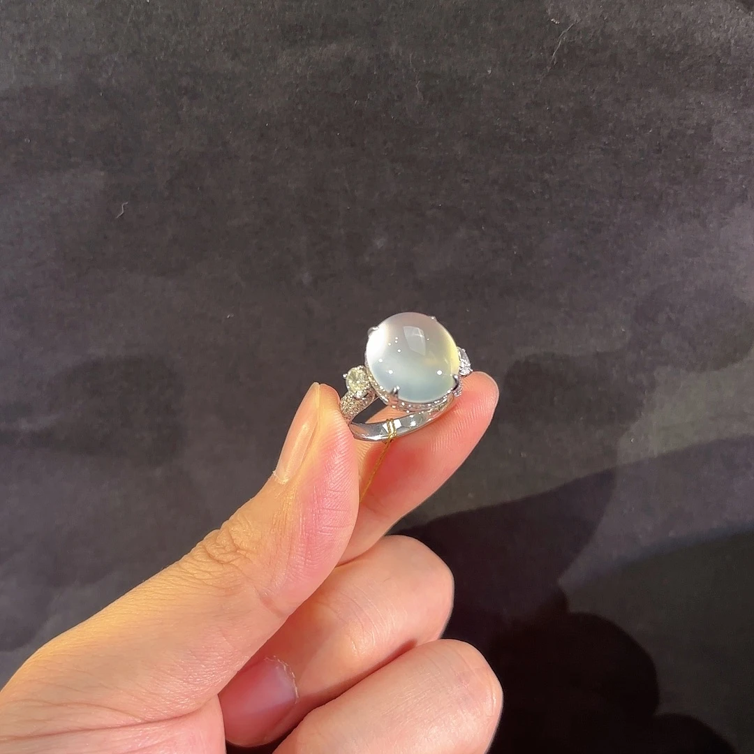 翡翠18K金镶嵌戒指多人不退不换