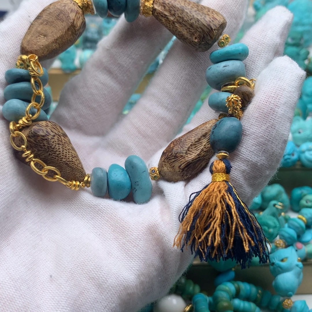 绿松石18K金镶嵌单品