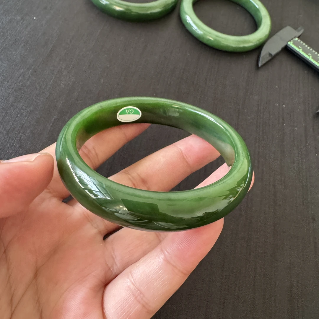 和田玉碧玉手镯老坑俄料