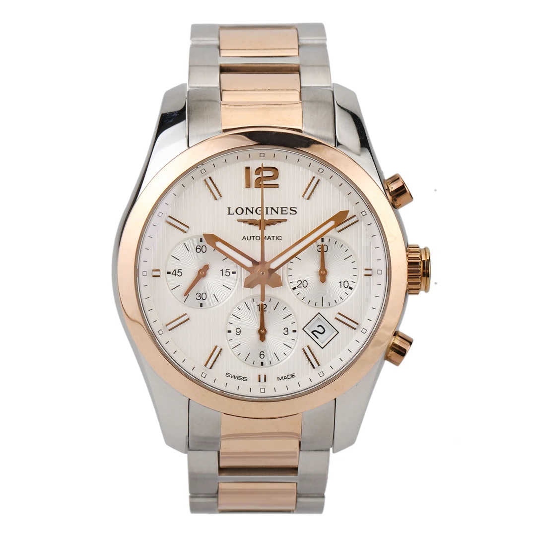 95新 Longines/浪琴 希希说表/康铂自动机械男表L2.786.5.76.7