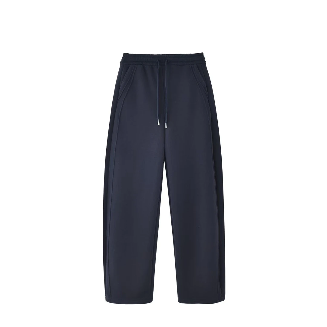 057-冬季新款华棉复密密绒纯色休闲裤