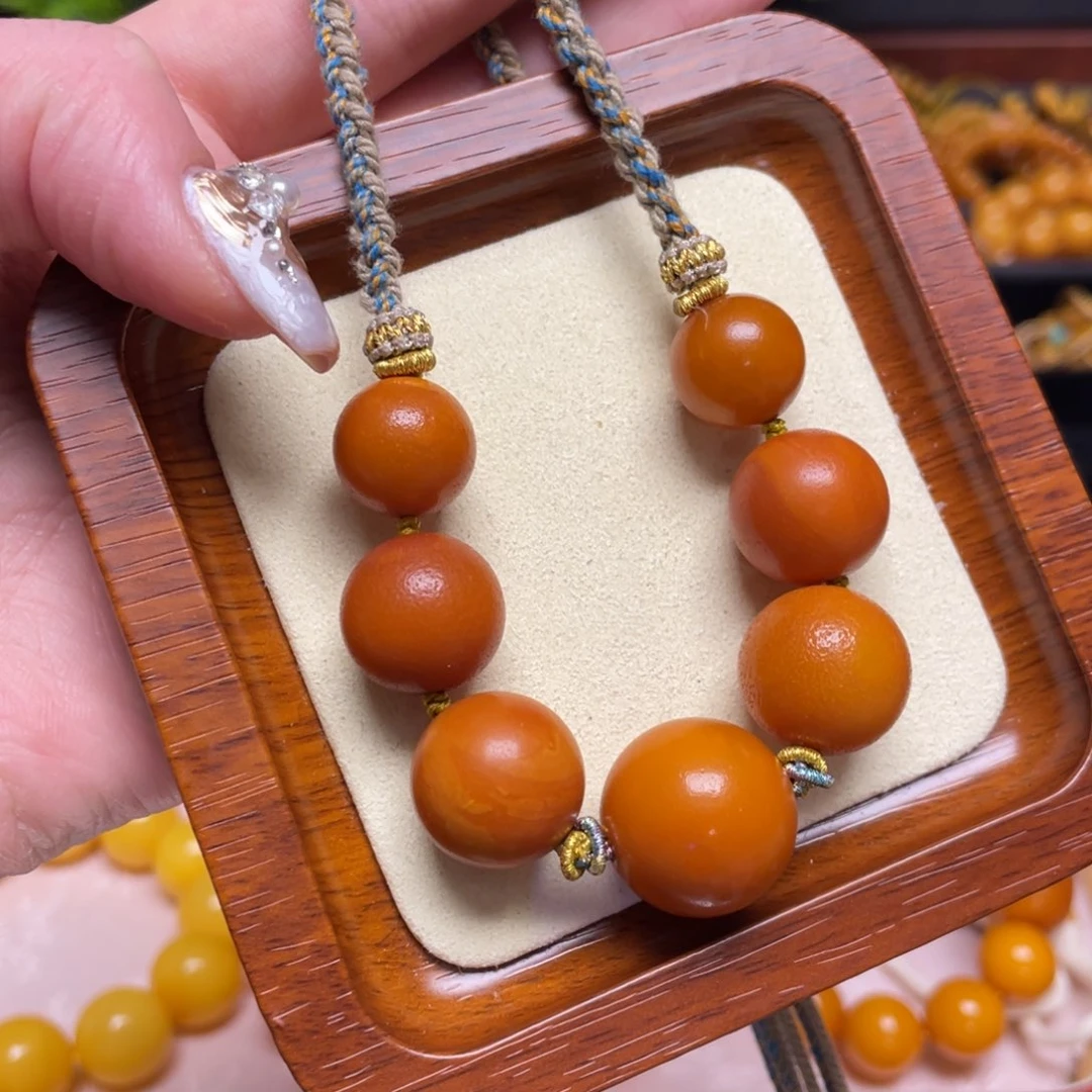 蜜蜡颈饰未镶嵌项链