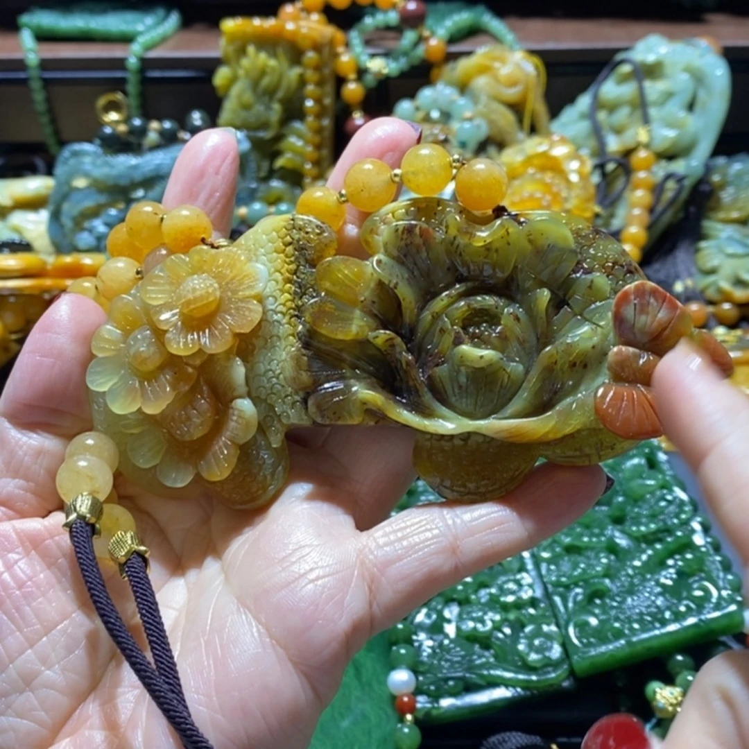 【闪购商品】岫玉毛衣链未镶嵌