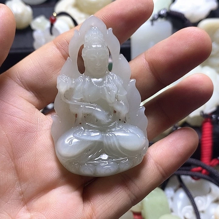 和田玉未镶嵌挂件