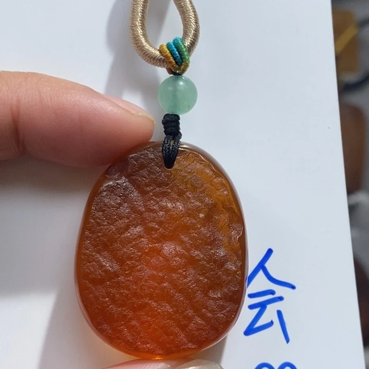 定制琥珀未镶嵌琥珀蜜蜡吊坠项链