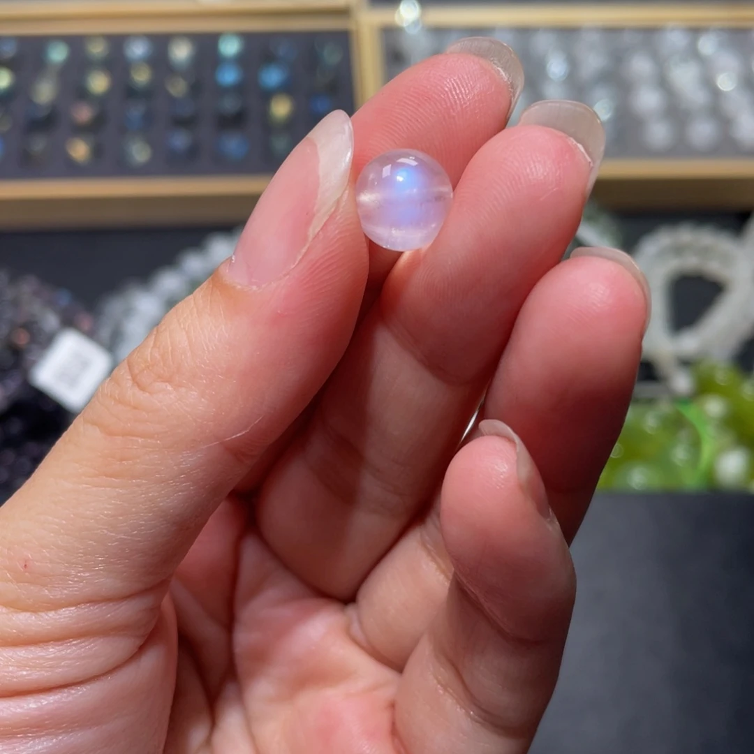 手链未镶嵌长石✨***南蓝月光单珠直径9.8m