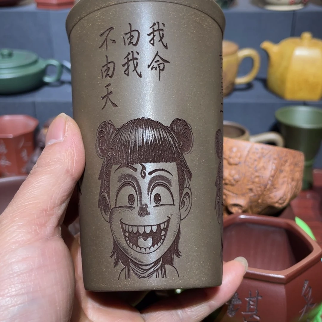 原矿紫砂手工主人杯