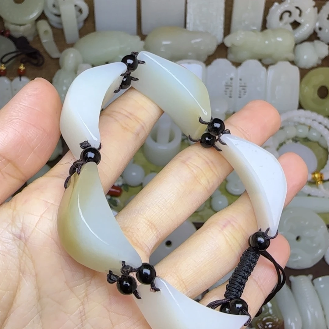 和田玉未镶嵌挂件手牌