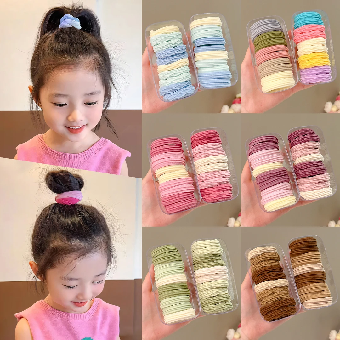 儿童头绳2025新款扎头橡皮筋女童高马尾发绳高弹力不伤发发圈发饰