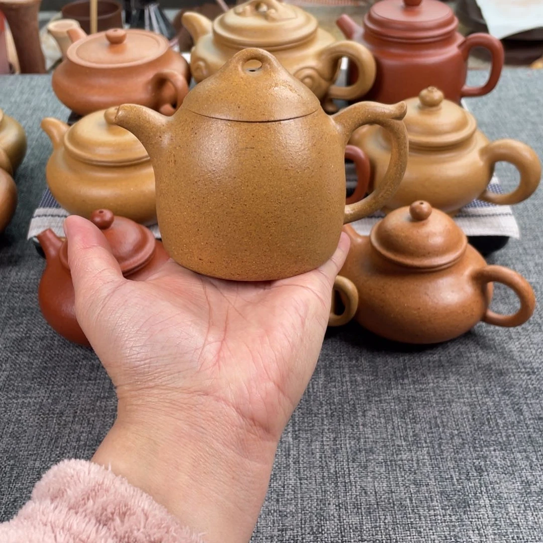 紫砂茶壶黄金段秦全全手30目200