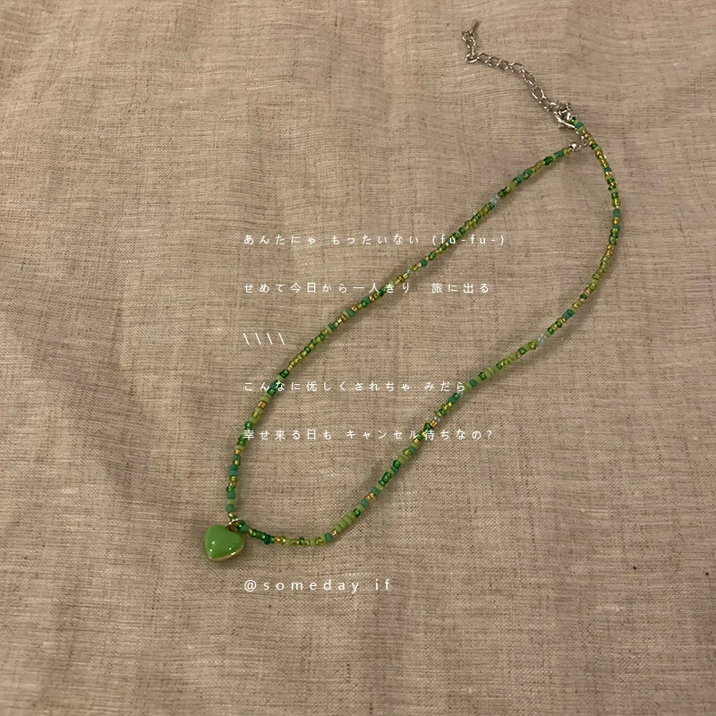 合金树脂项链 春夏小众百搭设计感时尚个性冷淡风项链19TS6846-05