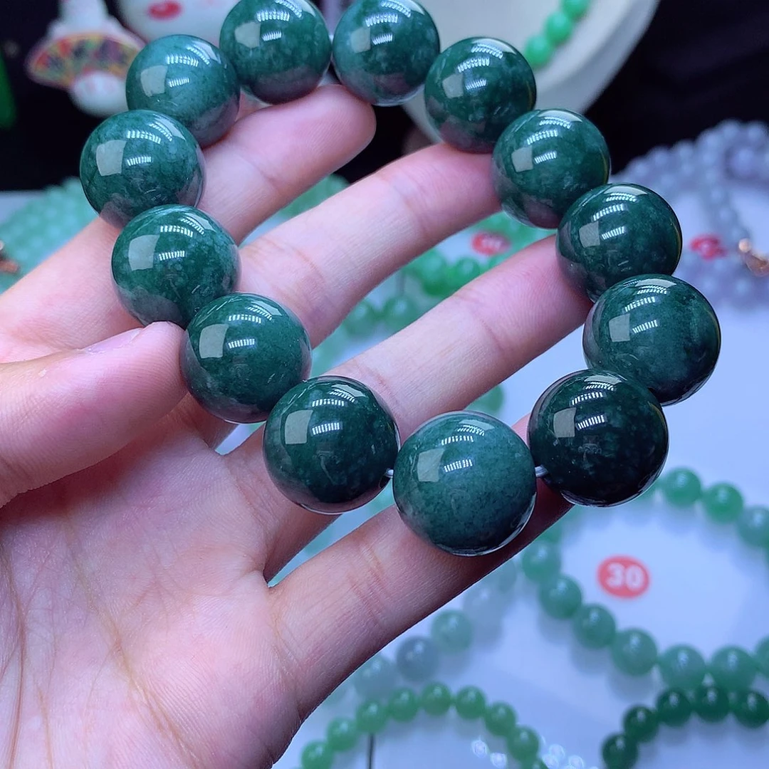 翡翠毛衣链未镶嵌卡18