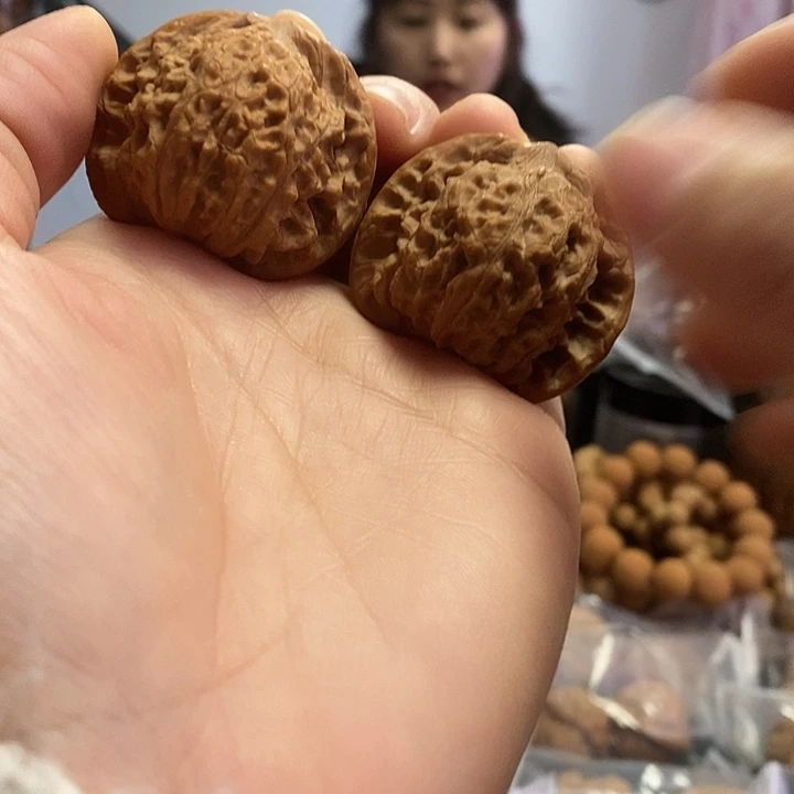 文玩核桃把件37闷尖凤眼小众