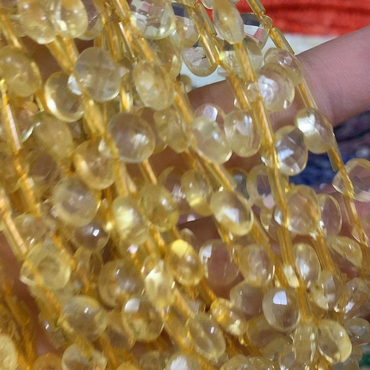 一条天然黄水切面小水滴