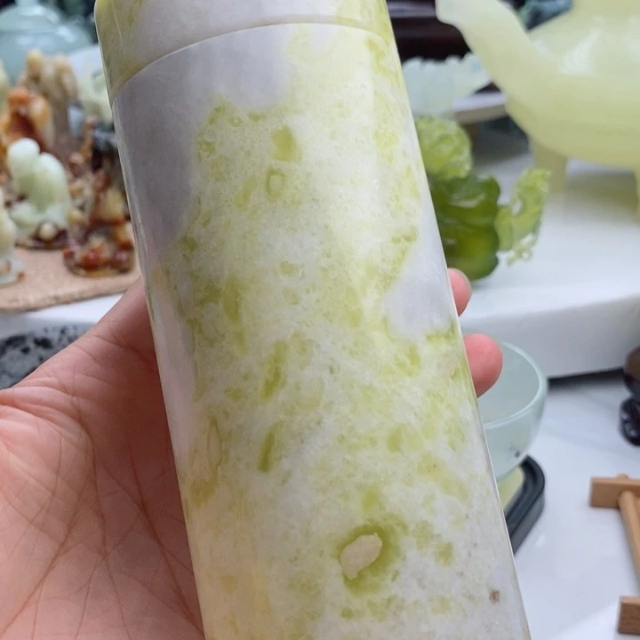 岫玉四大名玉水杯未镶嵌