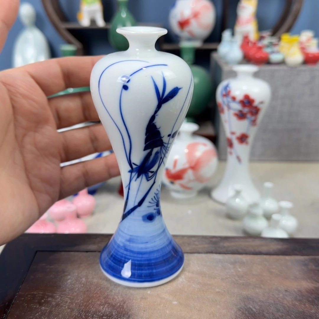 陶瓷手工小花器摆件