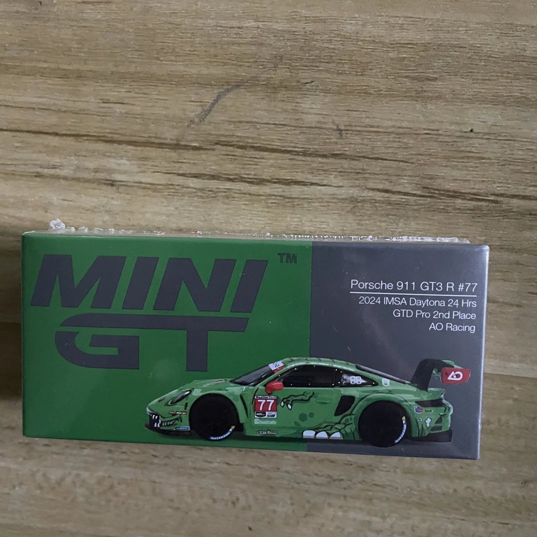 minigt 889 1:64小比例合金保时捷911 GT3恐龙涂装汽车模型