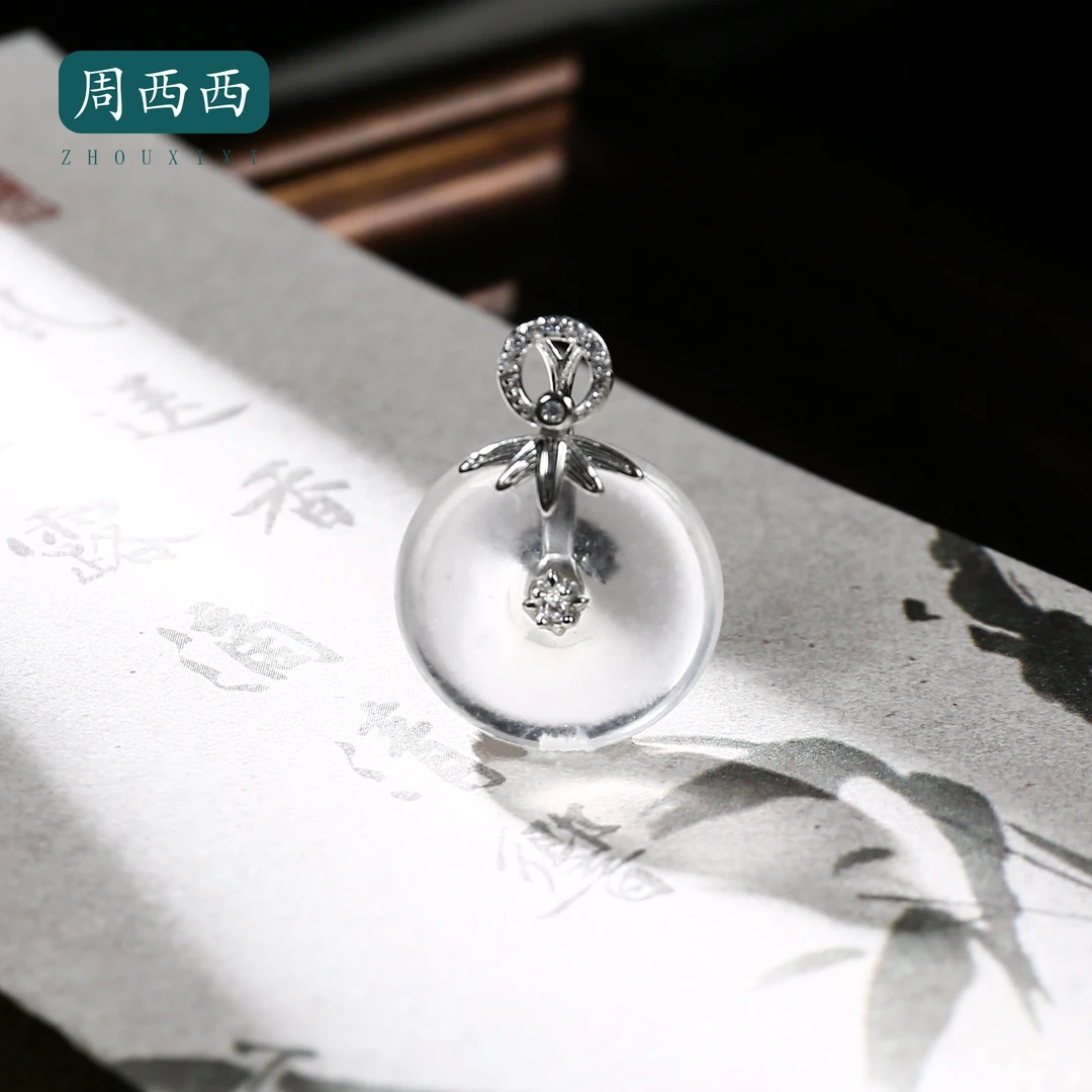 周西西精美珠宝石英质玉吊坠s925银多样性发货18030