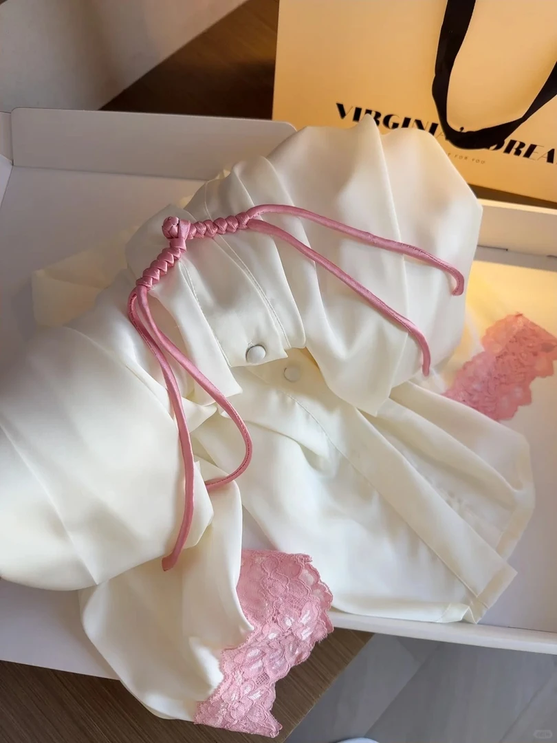 【新中式国风】国风轻奢高级冰丝长袖睡衣女春夏新款2025套装家居服