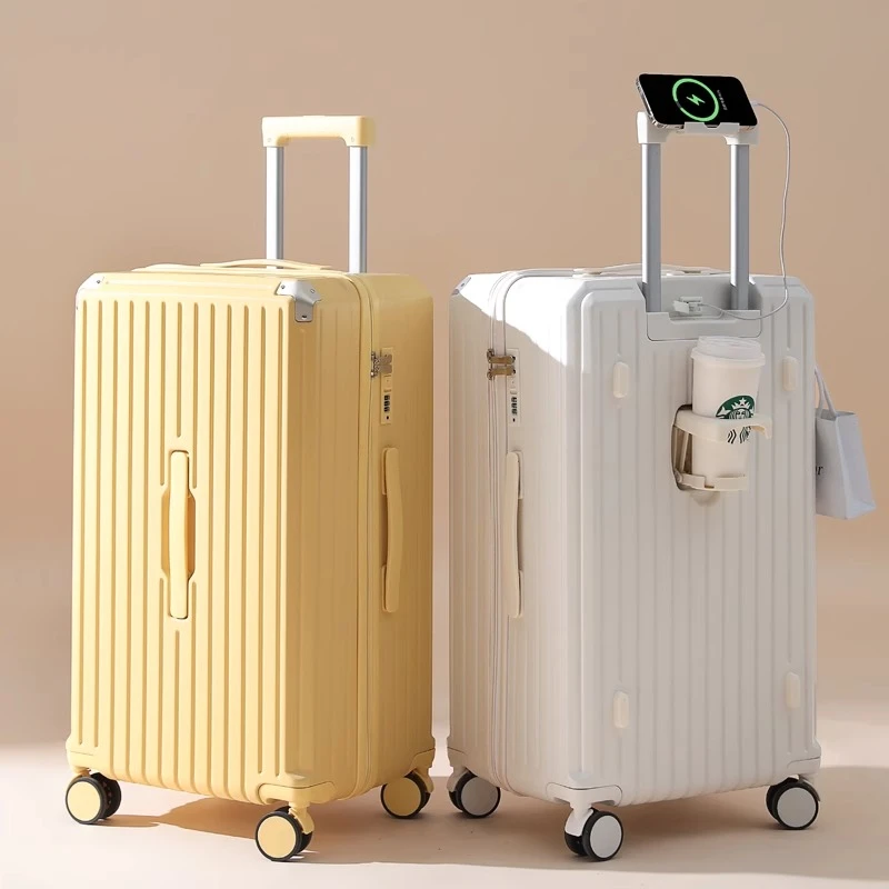 KENAIYA/可奈雅多功能行李箱女拉杆箱37分大容量密码箱学生行李箱