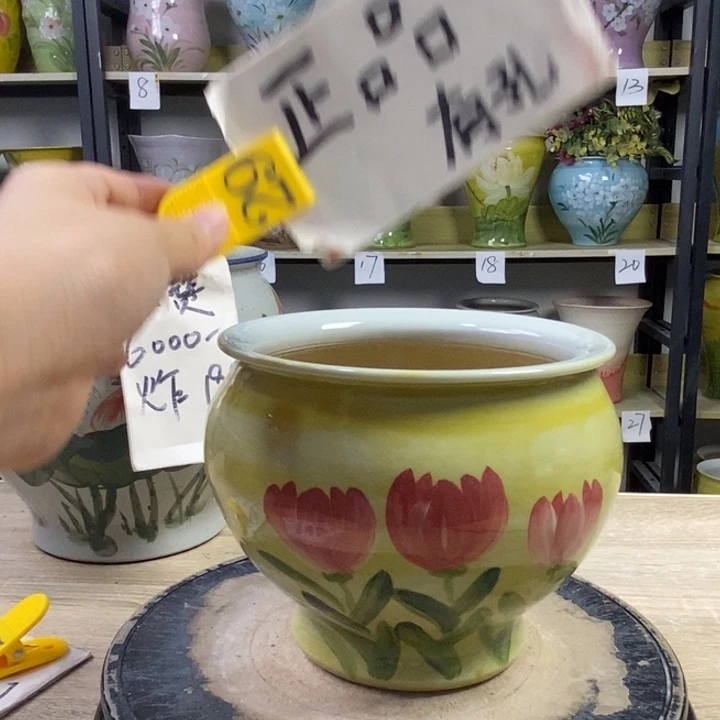 景德镇高温陶瓷花盆