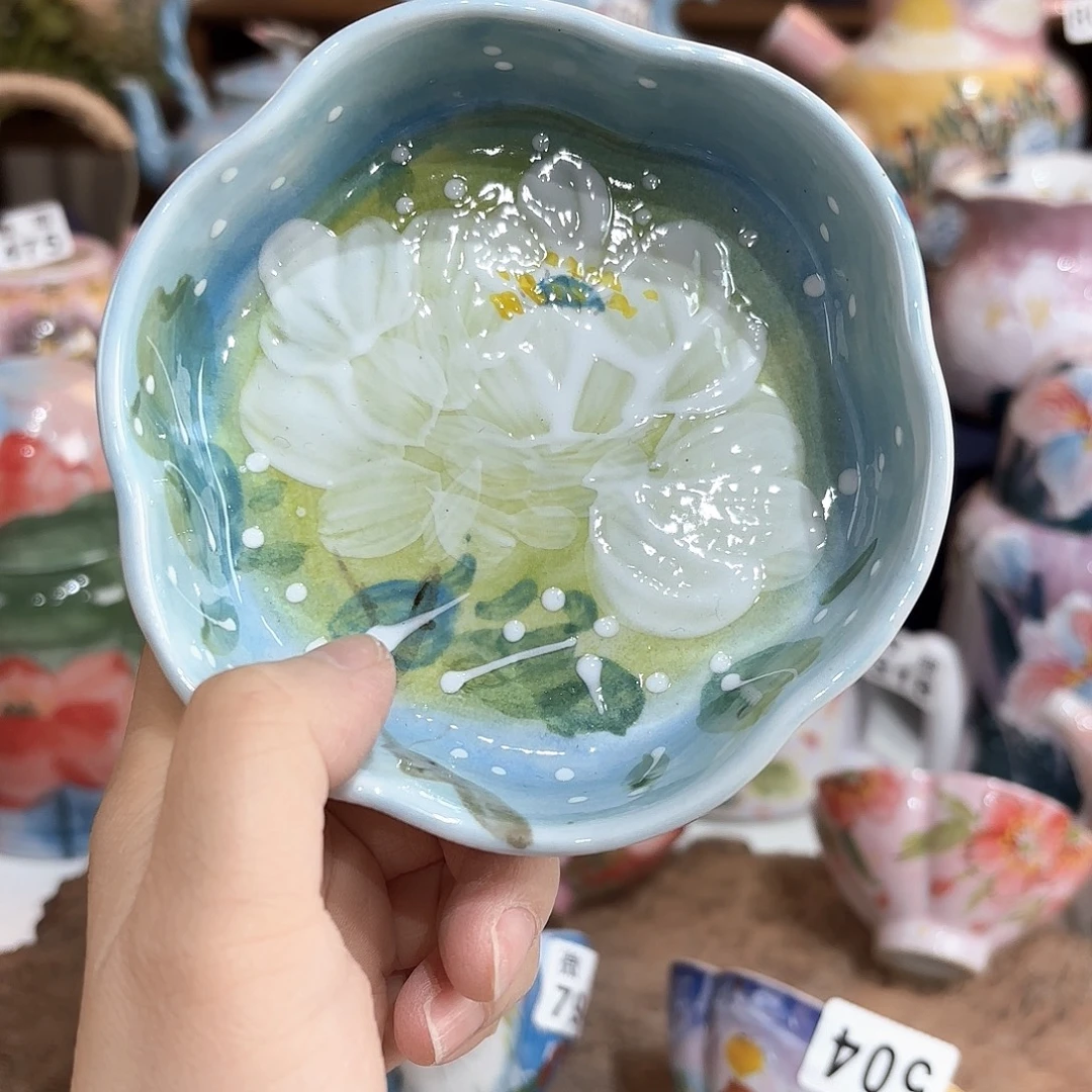 景德镇手绘高温釉下彩陶瓷茶具