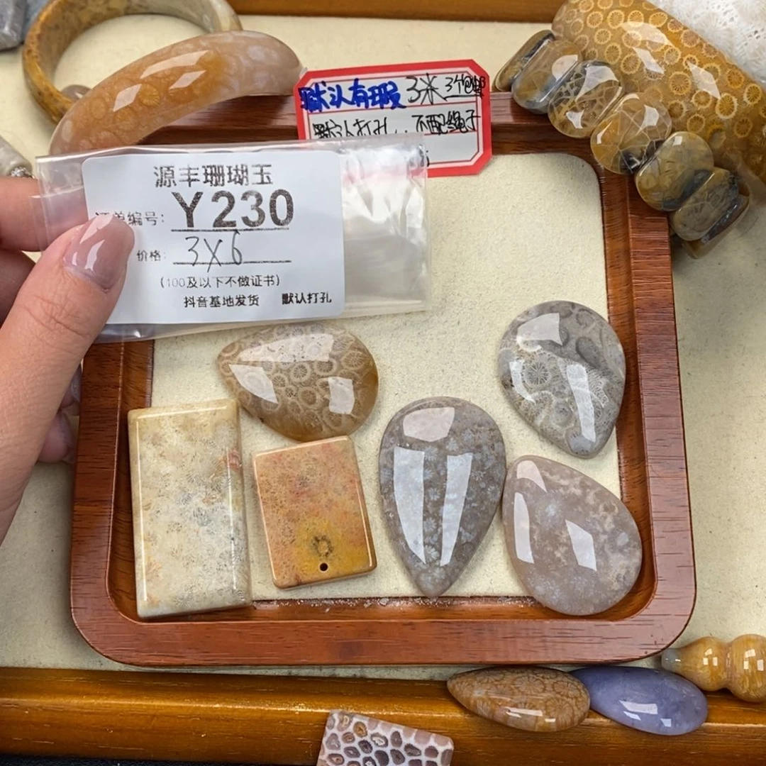 硅化玉颈饰未镶嵌茉*