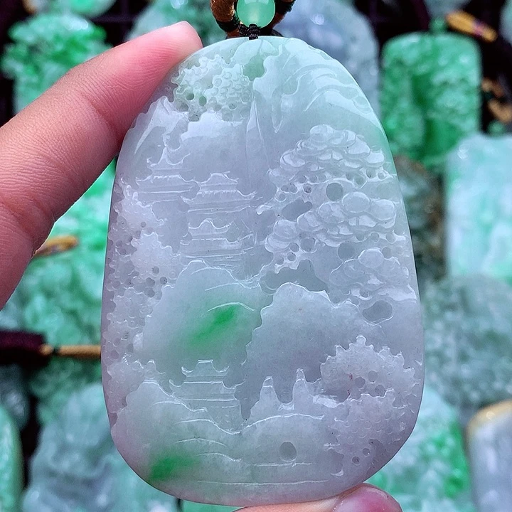 翡翠未镶嵌吊坠(不含链)