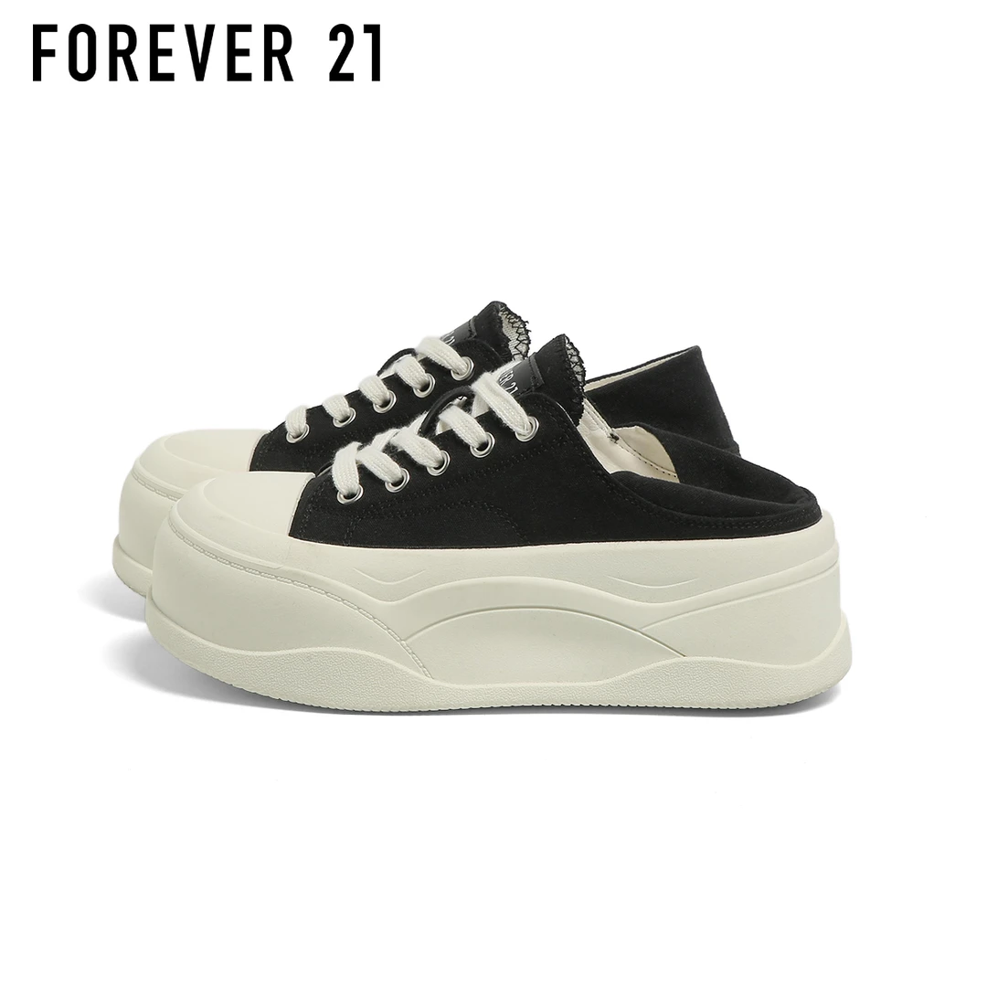 F21帆布鞋女秋季2025年新款增高6cm厚底时尚百搭休闲显脚小增高鞋