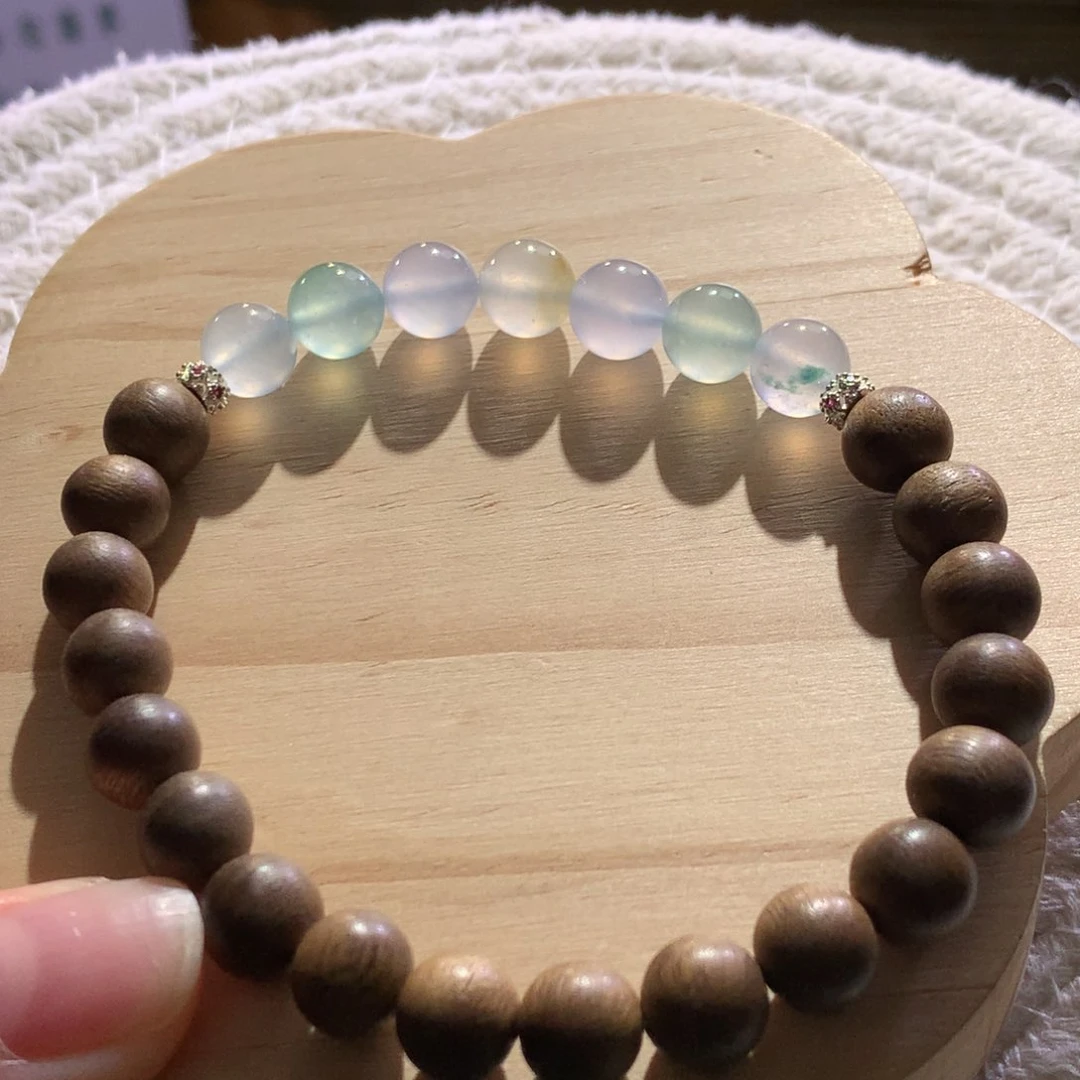 翡翠散珠天然缅a梦幻马卡龙半串