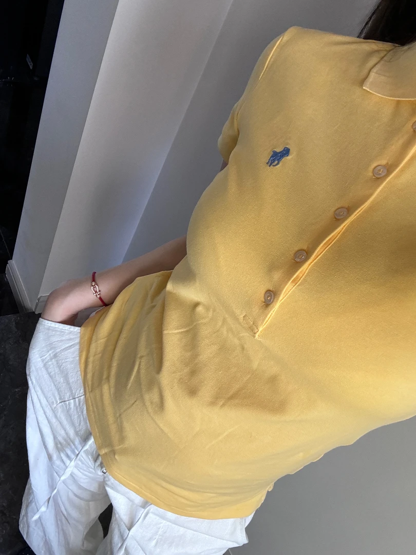 SANSIS 小小马 5粒扣基础短袖polo