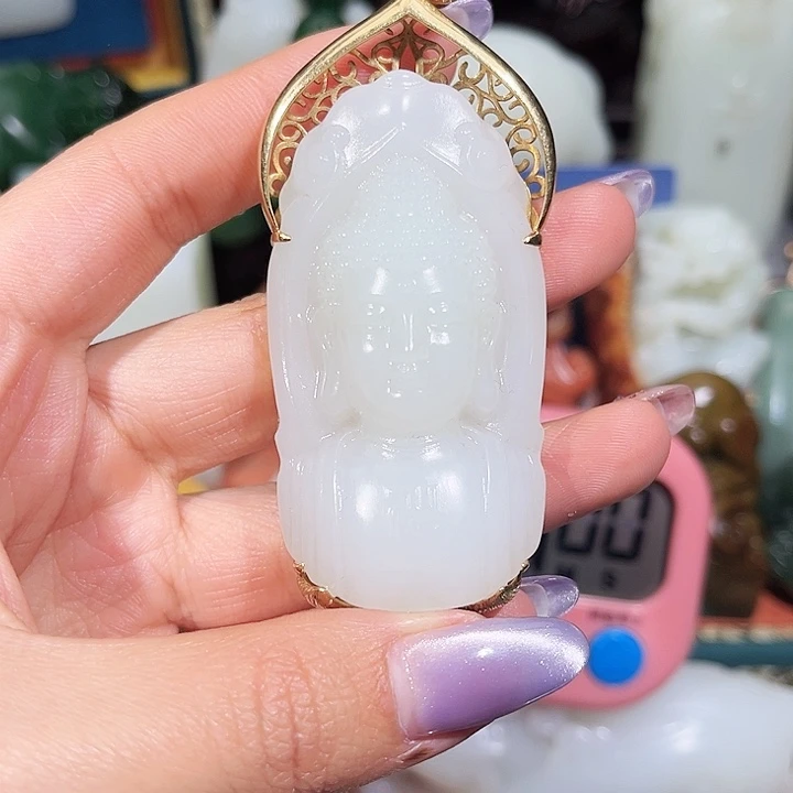 和田玉未镶嵌挂件