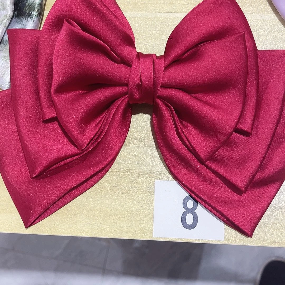 皮质铁合金蝴蝶结发夹