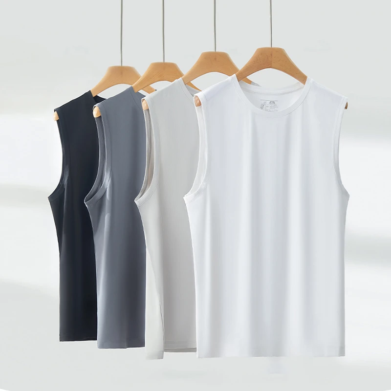 【退货补运费】夏季男士凉感透气简约百搭休闲无袖背心Z1272-1505/