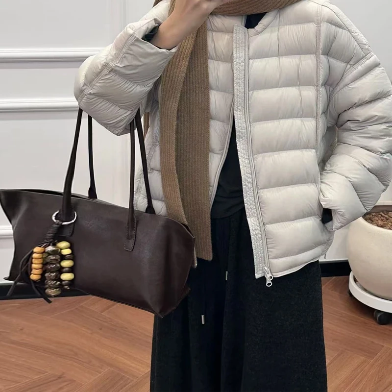 简约百搭宽松棉服女2025秋冬季新款潮流显瘦大气保暖棉衣棉袄外套