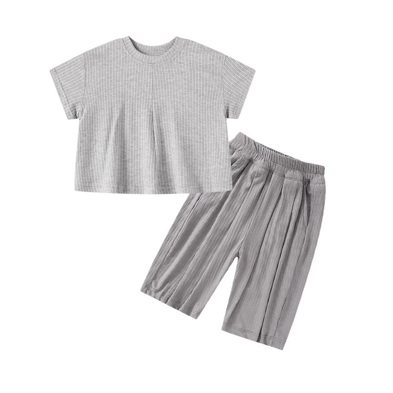 【提花宽松T 小乐妈咪】婴儿装女童短袖T恤夏装