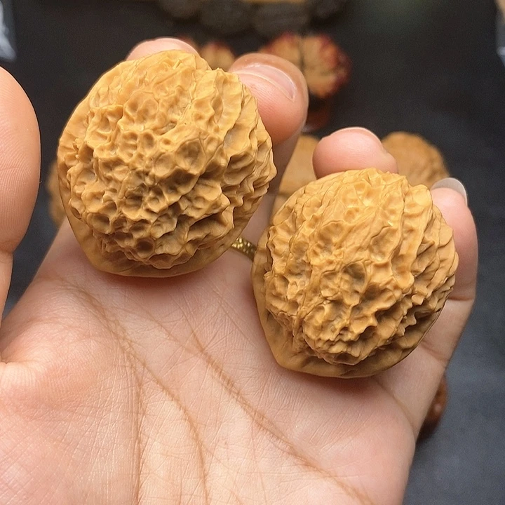 文玩核桃把件43尺珊瑚绣球