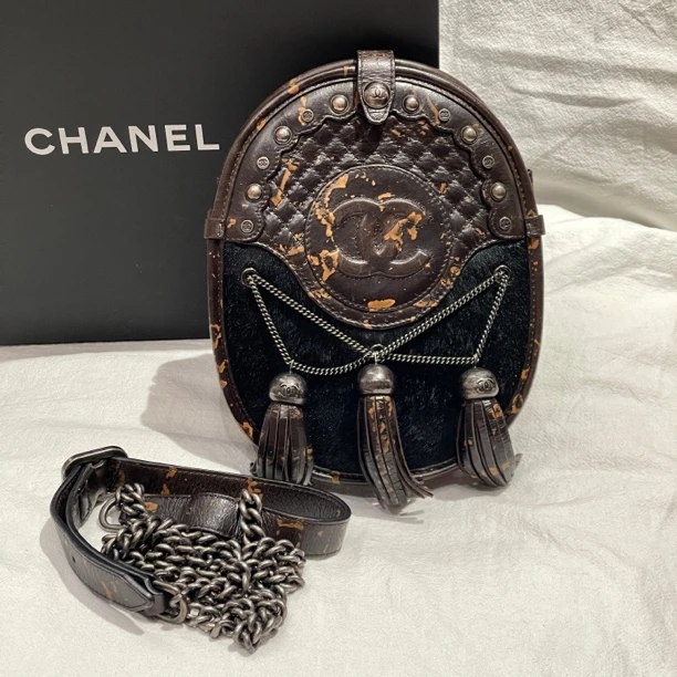 95新 Chanel/香奈儿 壹所奢品Chanel 爱丁堡 流苏马鞍包